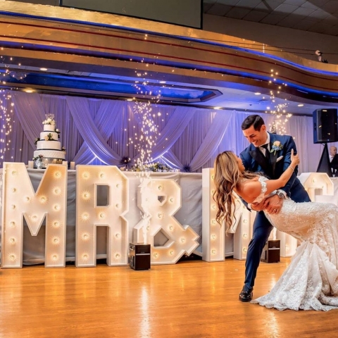 Mr & Mrs Marquee Letters